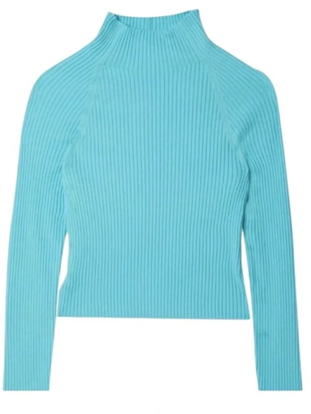 Alice + Olivia Irena Mock Neck Cropped Pullover